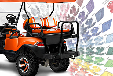 Golf Cart Color Choices and upholstery colors for Key Largo Golf Carts