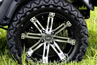 Golf Cart Custom Rims and Tires for Key Largo Golf Carts