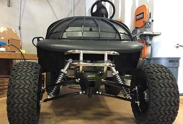 Builing Custom Golf Cart with Lift Suspension Kit and All Terrain AT Tires for Key Largo Golf Carts